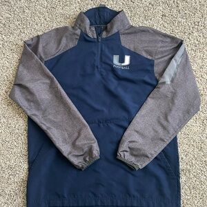 Utah State Holloway Blue and Gray Quarter-Zip Pullover